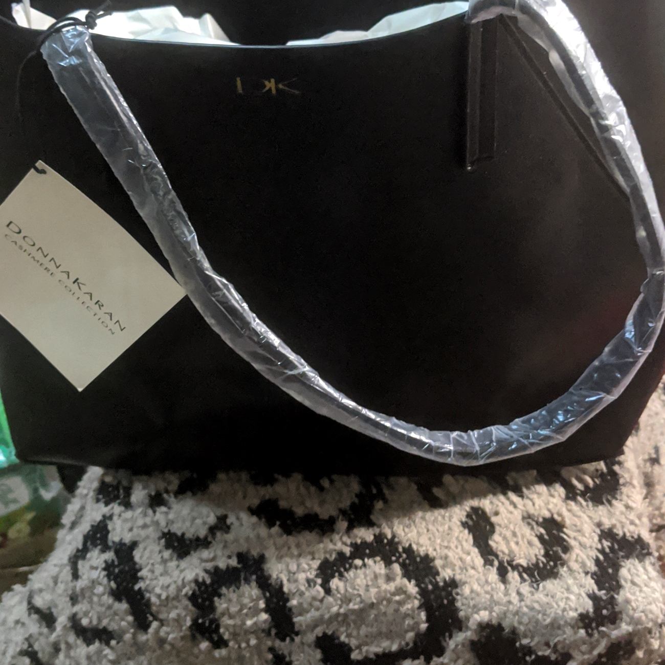 Donna Karan Cashmere Collection Brand New Black Tote
